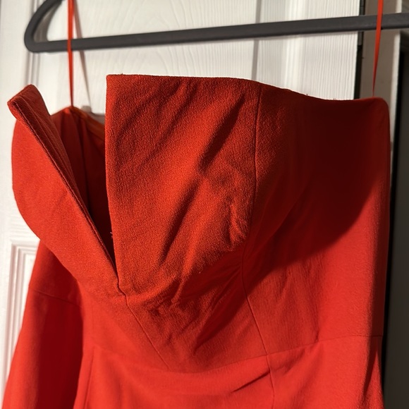 DRESS THE POPULATION Fernanda Strapless Evening Gown in Poppy Size Large NWT - Picture 9 of 9